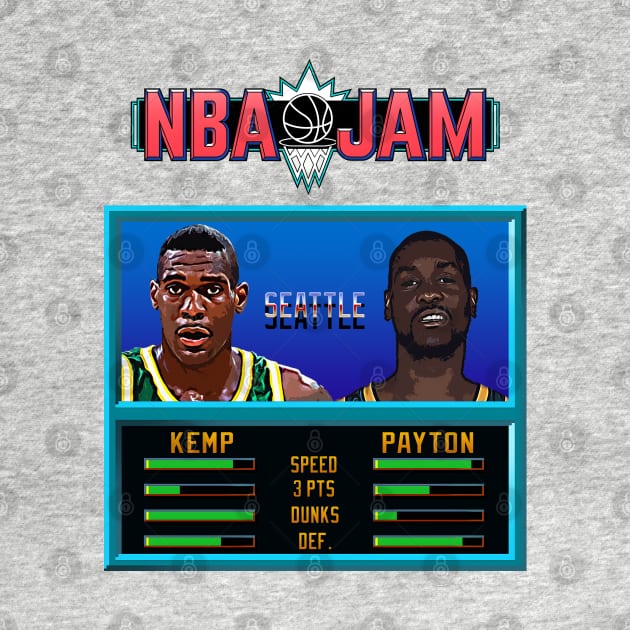 NBA JAM - CLASSIC - THE BEST DUO's EDITION_Glove&Kemp by Buff Geeks Art